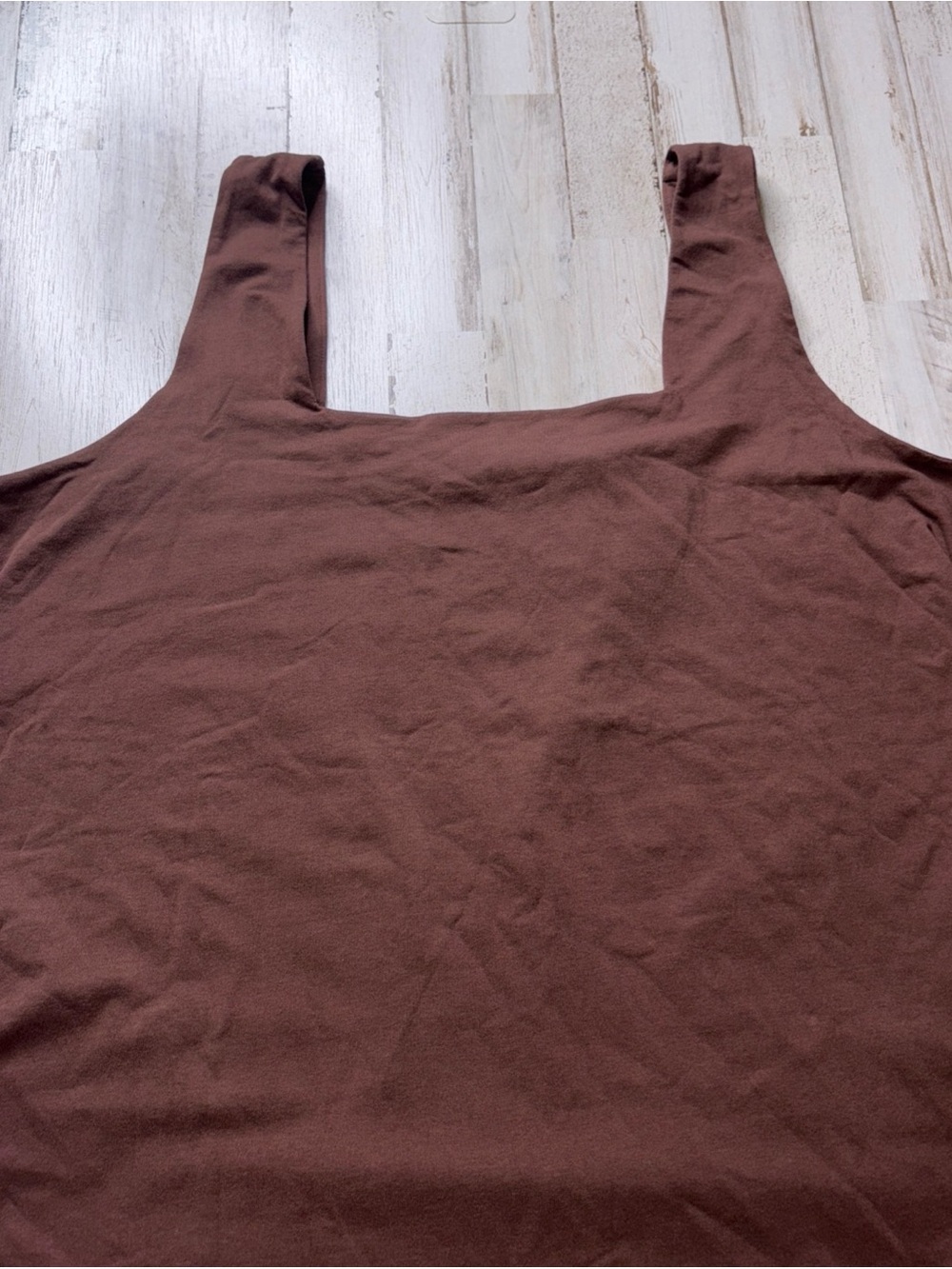 Old Navy Square Neck Tank Top Bodysuit Plus Size 4X Brown  Like New - Picture 12 of 15